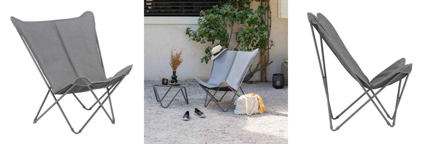 Leżak Lafuma POP UP XL BeComfort Silver