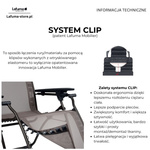 Leżak Lafuma FUTURA Aircomfort® Black LFM3120-6135 ostatnia 1szt.