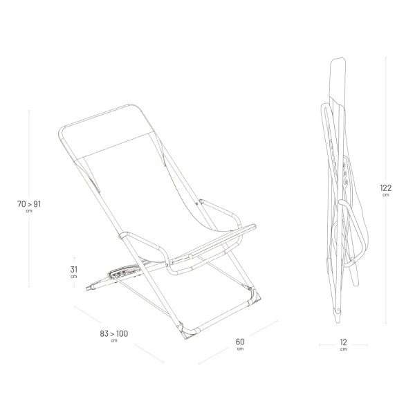 Leżak ogrodowy TRANSASWING Moss LFM5395-9874