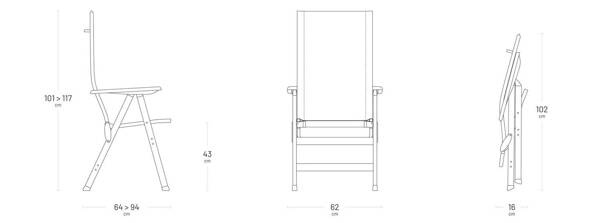 Fotel Lafuma Zen-It Batyline® Duo Mistral LFM2780-9716